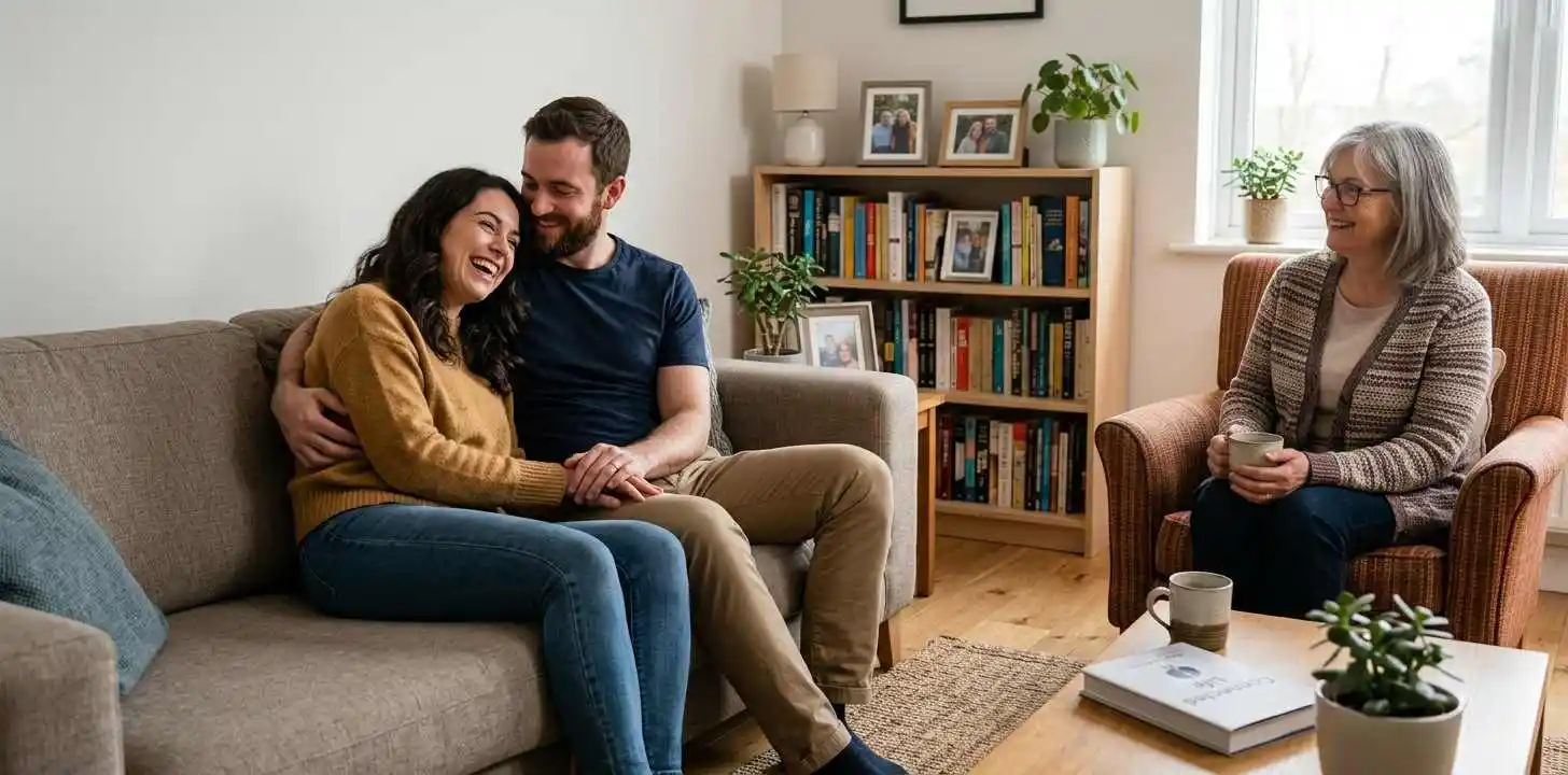 Couple and family sharing a meaningful moment